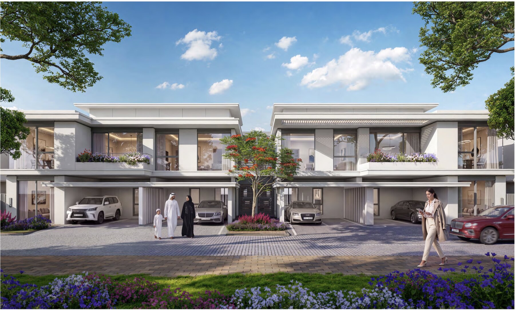 Three and four bedroom townhouses
